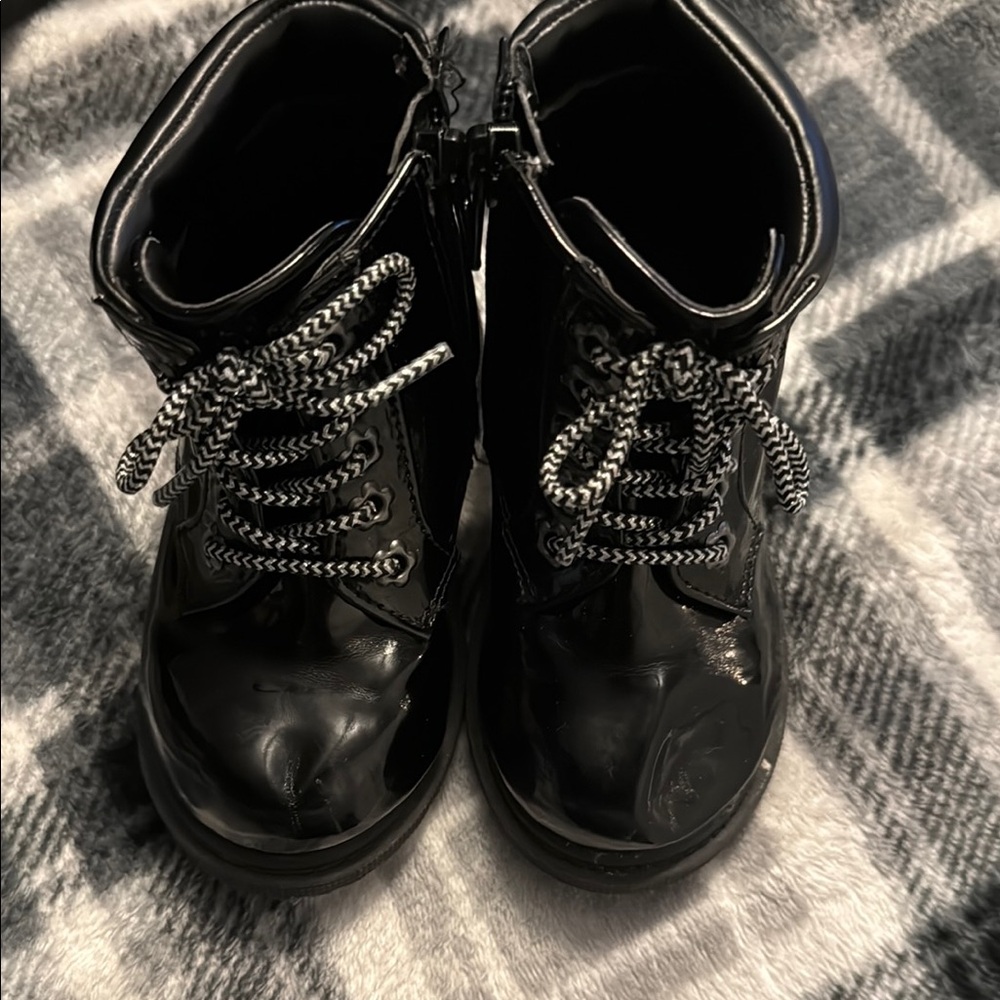 Wonder Nation Black Kids Dress Shoes